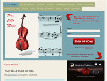 Tablet Screenshot of playcellomusic.com